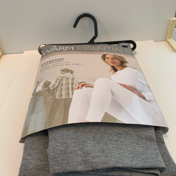 Cuddle Duds Warm Essentials Thermal Long Pants Underwear New Women XXL Gray - Picture 2 of 5